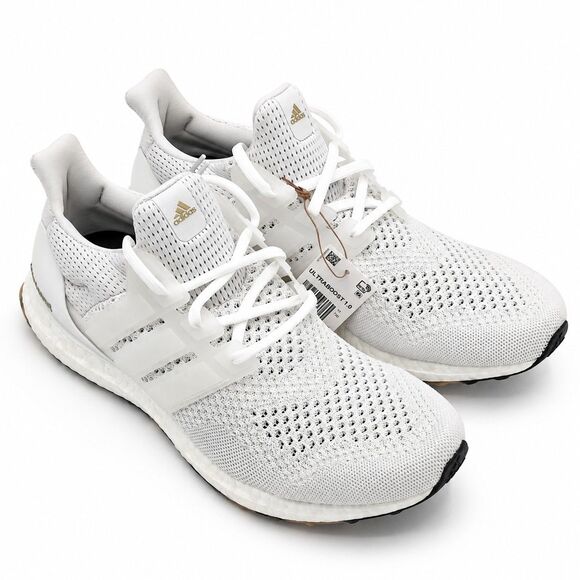 adidas UltraBoost 1.0 Triple White Running Shoes Men’s Size 12.5 DNA Boost